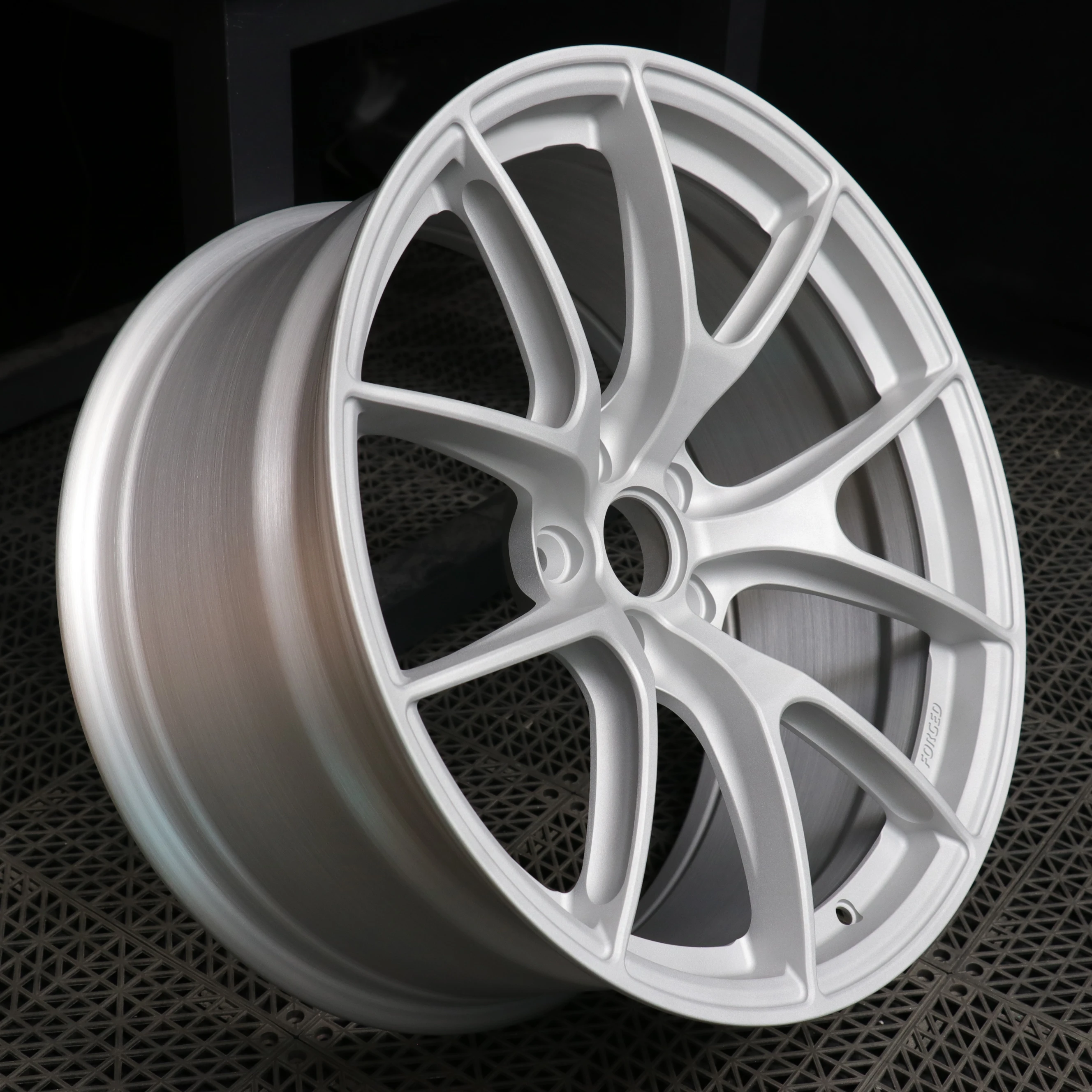 

18 19 20 21 22 Inch Meteorite Matte White VS-5RS Deep Concave Forged Wheels T6061-T6,for BMW, Porsche,Ferrari,Pagani, McLaren.