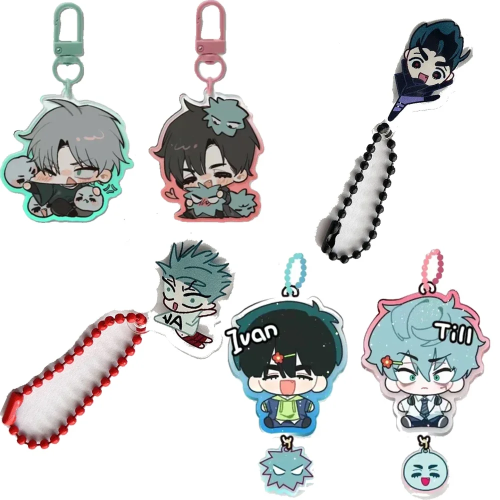 อะนิเมะใหม่ Alien Stage Ivan Till คอสเพลย์ Key Chain อะคริลิค Kawaii พวงกุญแจกระเป๋าเป้สะพายหลังจี้เครื่องประดับ Key Ring อุปกรณ์เสริมของขวัญ