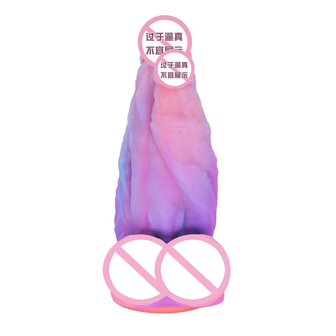 Three Head Luminous Dildo Anal Plug Sex Toys for Women Colourful Glowing Phallus Huge Penis Butt Plug Adult Suction Cup Sex Shop