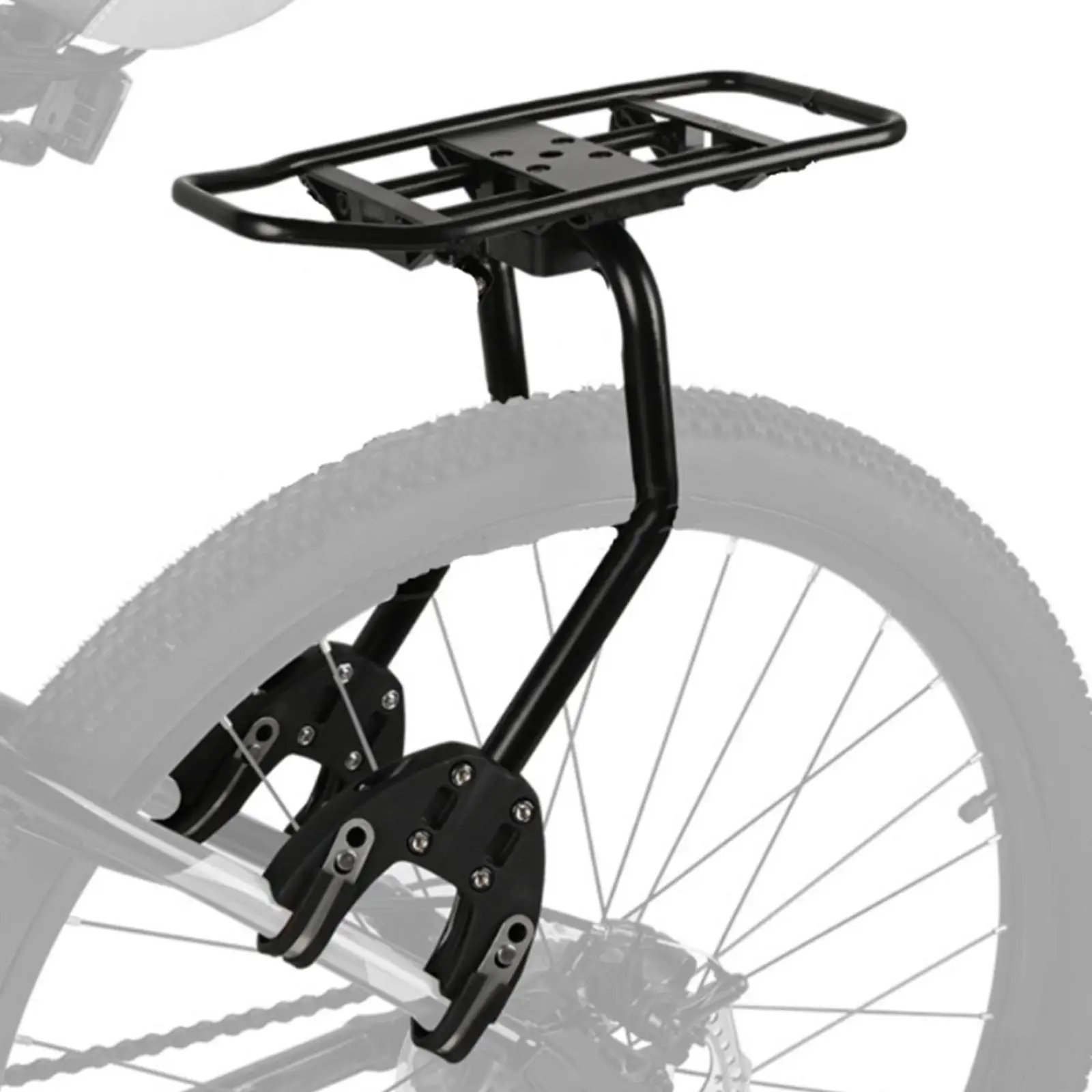 AliExpress perfeclan Bicycle Cargo Rack Disc Brake Mount,Aluminum Alloy,Rear Bike Rack Luggage Holder Bicycle Luggage Carrier for Carrying Riding
