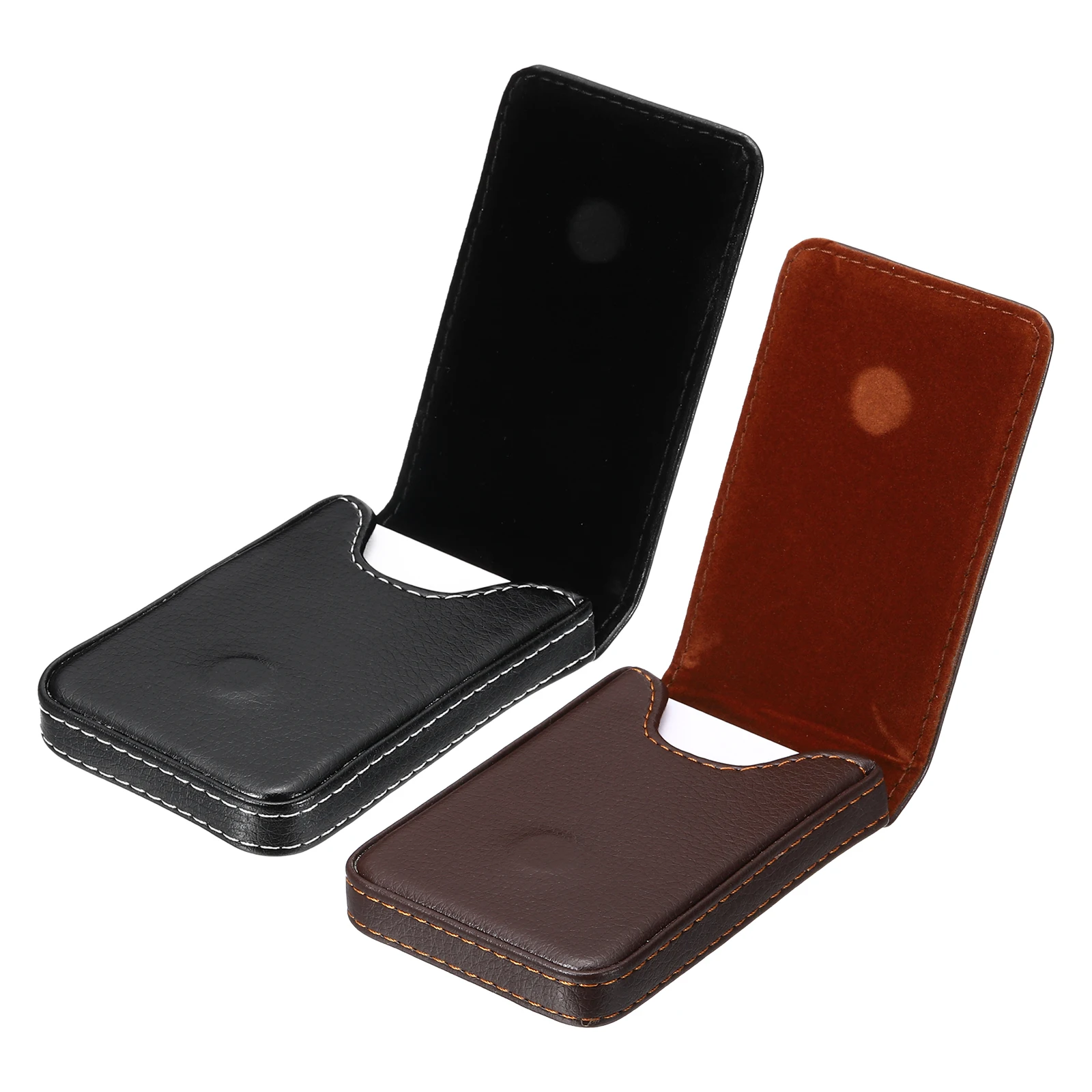 

1/2Pcs Business Card Holder PU Leather Business Card Case Credit Card Pocket Organizer Slim Name Card Wallet with Magnetic Shut