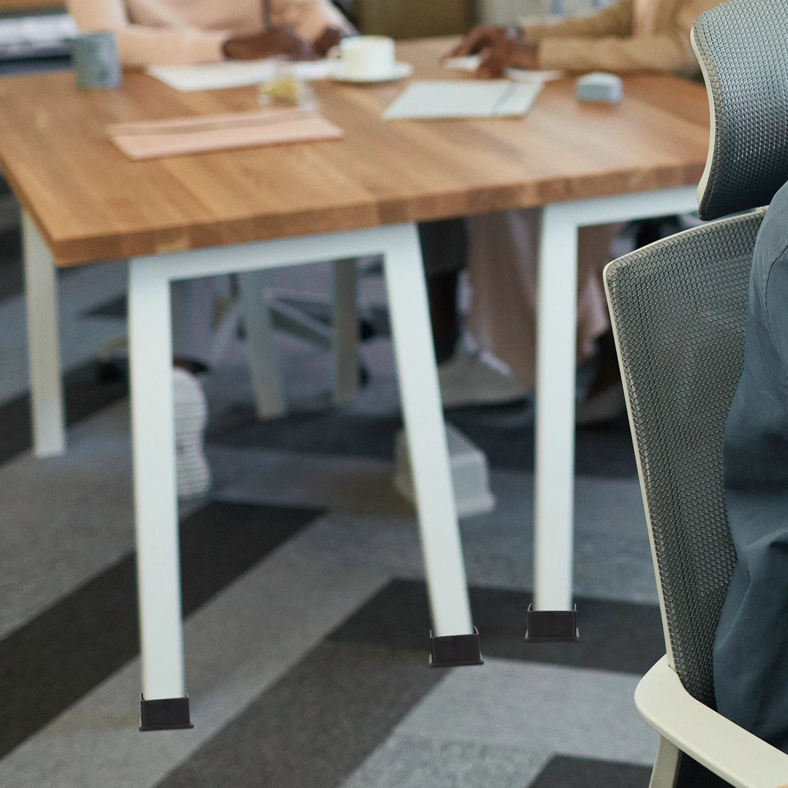 

20Pcs Chair Leg Caps Square Floor Protectors Quiet Non Slip Scratch Resistant Furniture Pads for Hardwood Floors Chair Leg