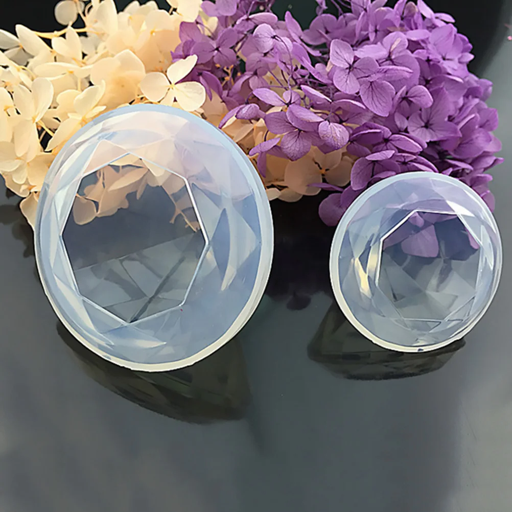 

2pcs Diamond Silicone Diy Crystal Epoxy Craft Casting Jewelry Making Desktop Ornament Parent- Activity Tool Craft