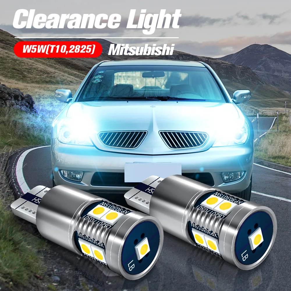 

2x LED Clearance Light Lamp Bulb W5W T10 Canbus For Mitsubishi ASX Colt Galant Grandis Lancer 7 8 Outlander 1 2 3 Pajero Shogun