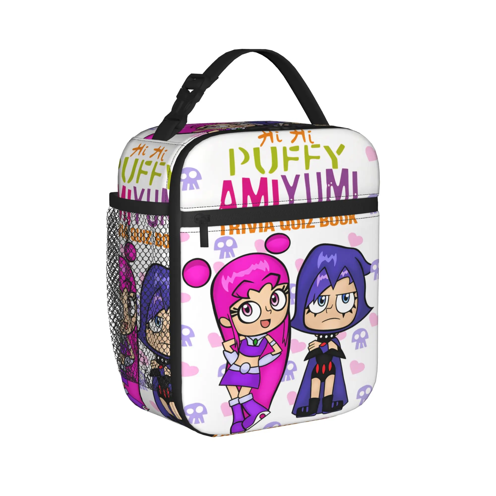 Hi Hi Puffy AmiYumi Lunch Bag  Cute Lunch Box For Adult Picnic Portable Cooler Bag Oxford Custom Thermal Lunch Bags