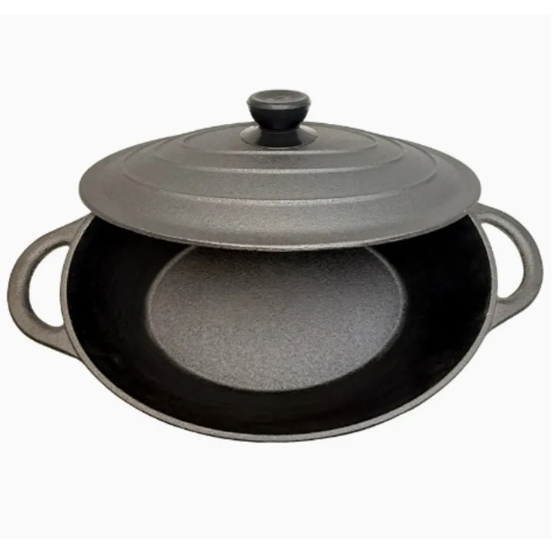 -Aluminum Caldero,Dutch Oven,5 QT, Silver (28cm (11-Inch))