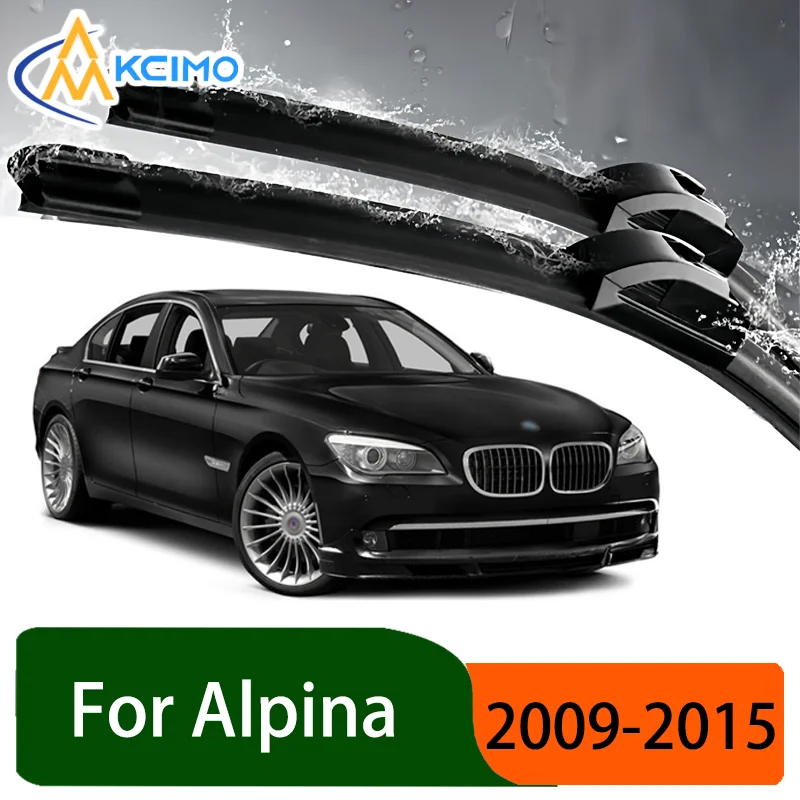 

Silent Black Front Rear Wiper Blades Set for Alpina B7 F01 2009-2015 2010 Auto Windscreen Windshield Window Wiper Accessories