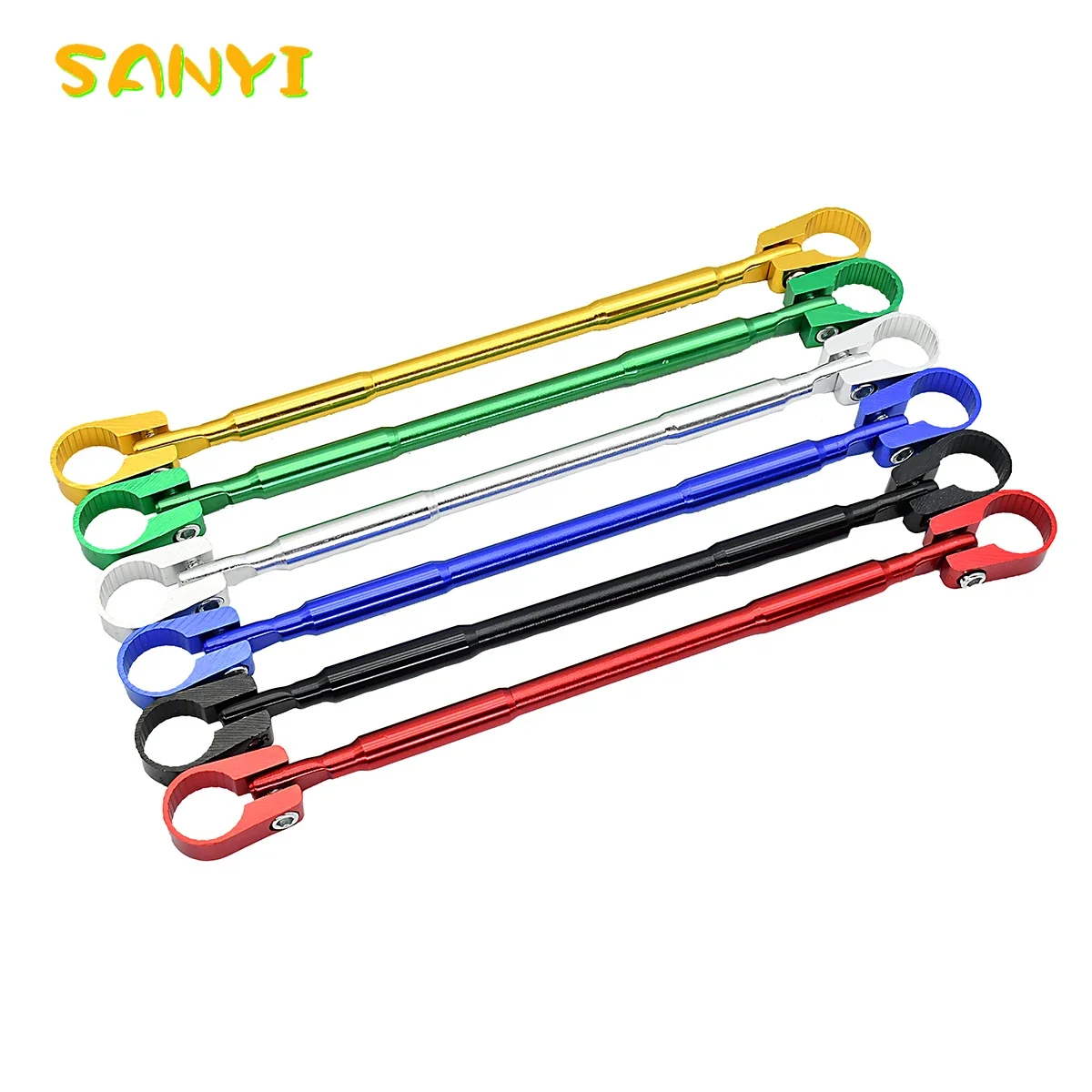 22mm Alloy Aluminum Motorcycle Handlebar Brace Crossbar Modified Strengthen Handle Bar Clamp Balance Beam Cross