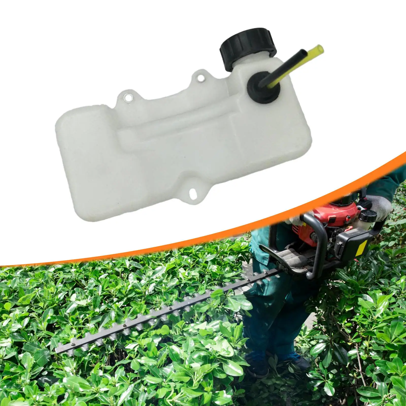 White Plastic Fuel Tank for Hedge Shearing Machine 32 Engine Garden Outdoor Power Equipment Easy to Install