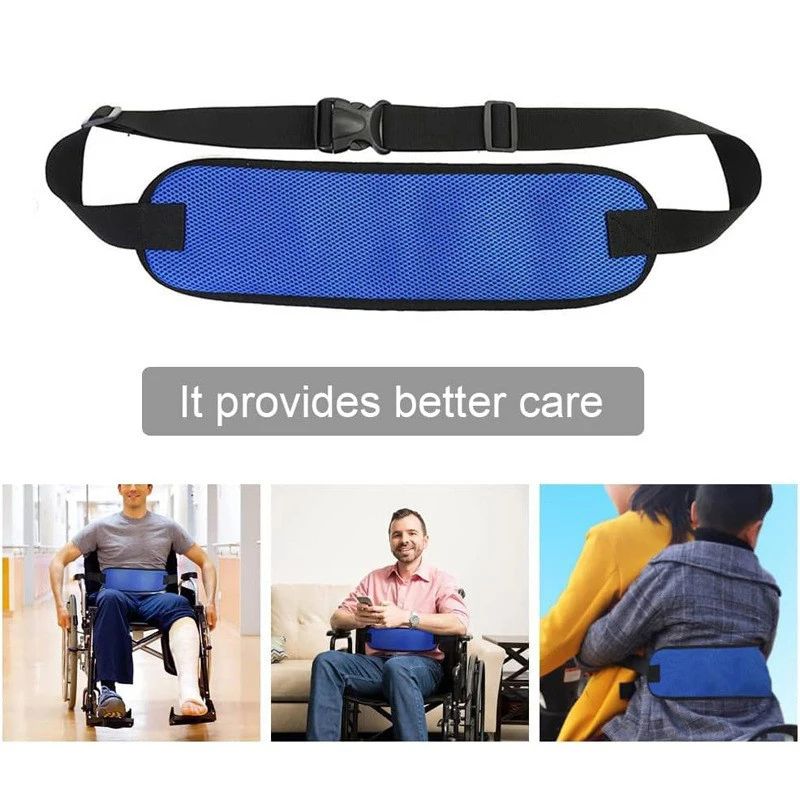 1Pcs Adjustable Safety Harness Fixing Breathable Brace Wheelchair Seats Belt For The Elderly Patients Restraints Straps Brace