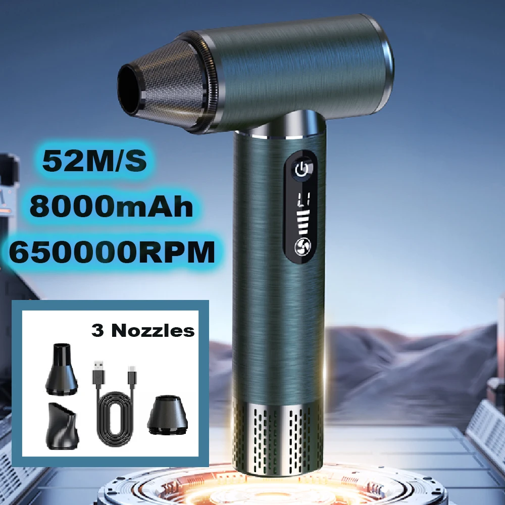 

650000 RPM Turbo Fan High Speed Violent Fan Powerful Air Blower Strong Winds 52m/s High Power Duct Fan Brushless Turbo Jet Fan