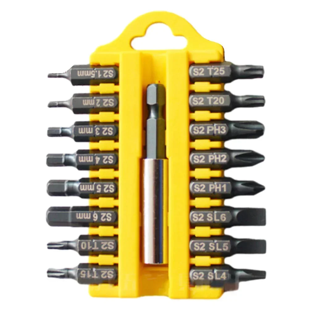 17pcs Screwdriver Bits Set Security Tamper Proof Torx Hex Star Bit Screwdriver Bit Magnetic Holder Screw Driver Bits Repair Tool