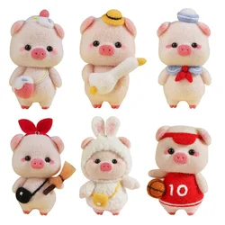 1Pcs Cute Animal Non Finished Wool Felting Material Package Pig Doll Toy Handmade DIY Wool Felt Craft Kits Festival Gift