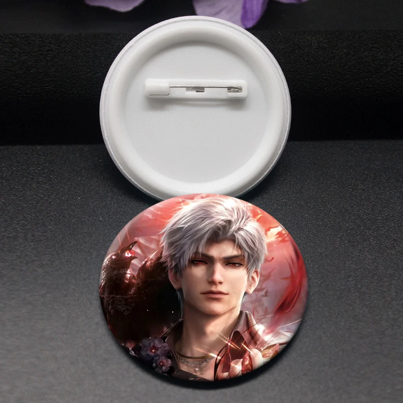 لعبة الحب ودبابيس الفضاء العميق Q نسخة شخصيات كرتونية شارة Xavier Zaynie Sylus Rafayel دبابيس لحقيبة الظهر هدية إكسسوار