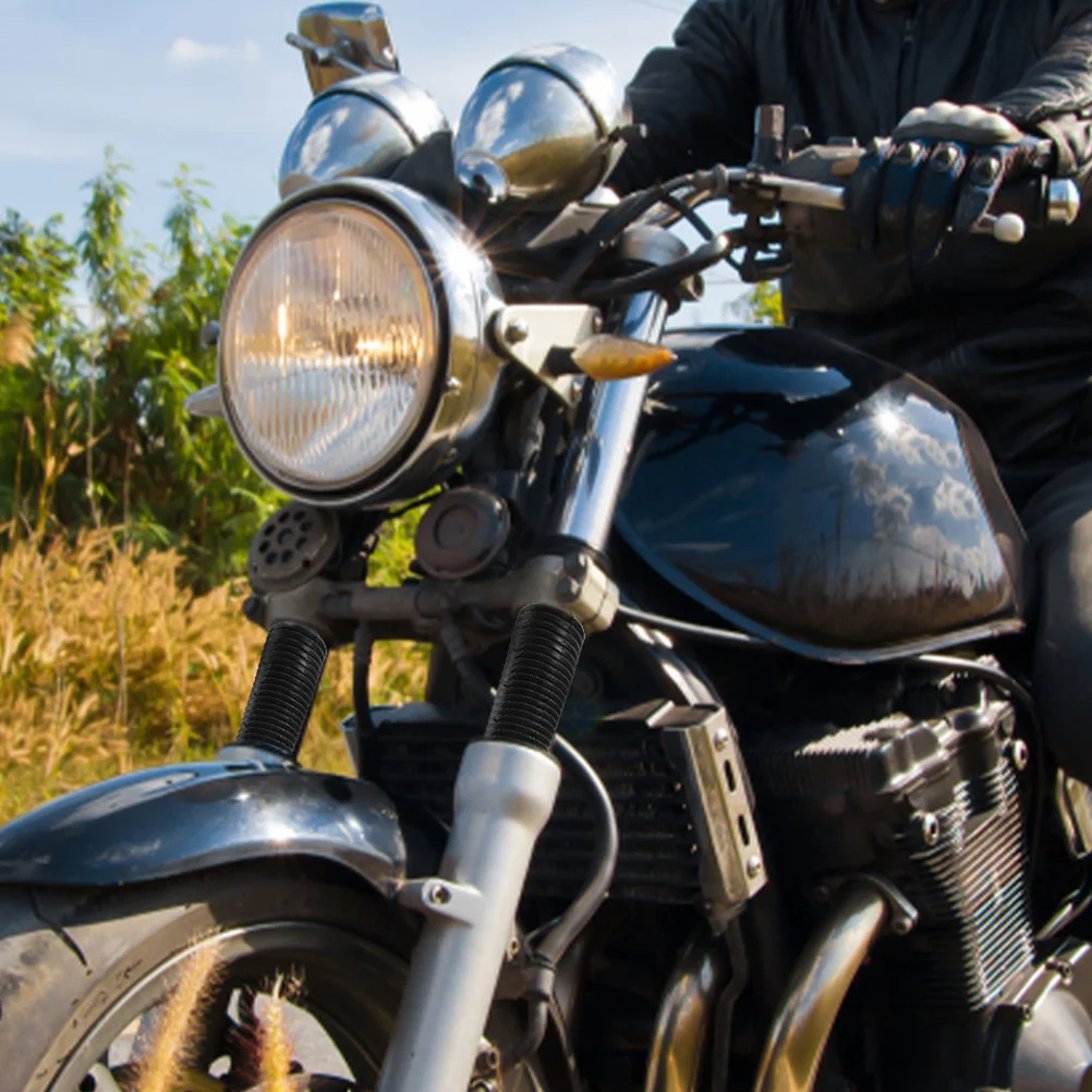 

2pcs Motorcycle Front Shock Absorber Protector Rubber Sleeve Dust Cover For Durability Protection Compatible With Multiple