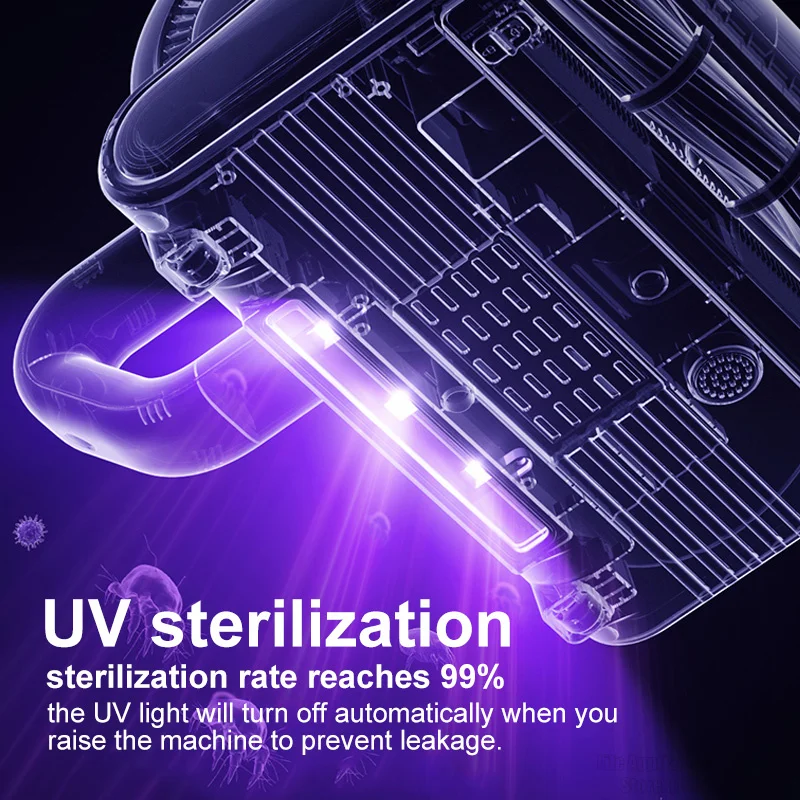 DAEWOO V2 Mite Remover Vacuum Cleaner For Bed Sofa Quilt 14KPA Strong Suction Mites Pet Hair Dust Removal Cleaning Appliances