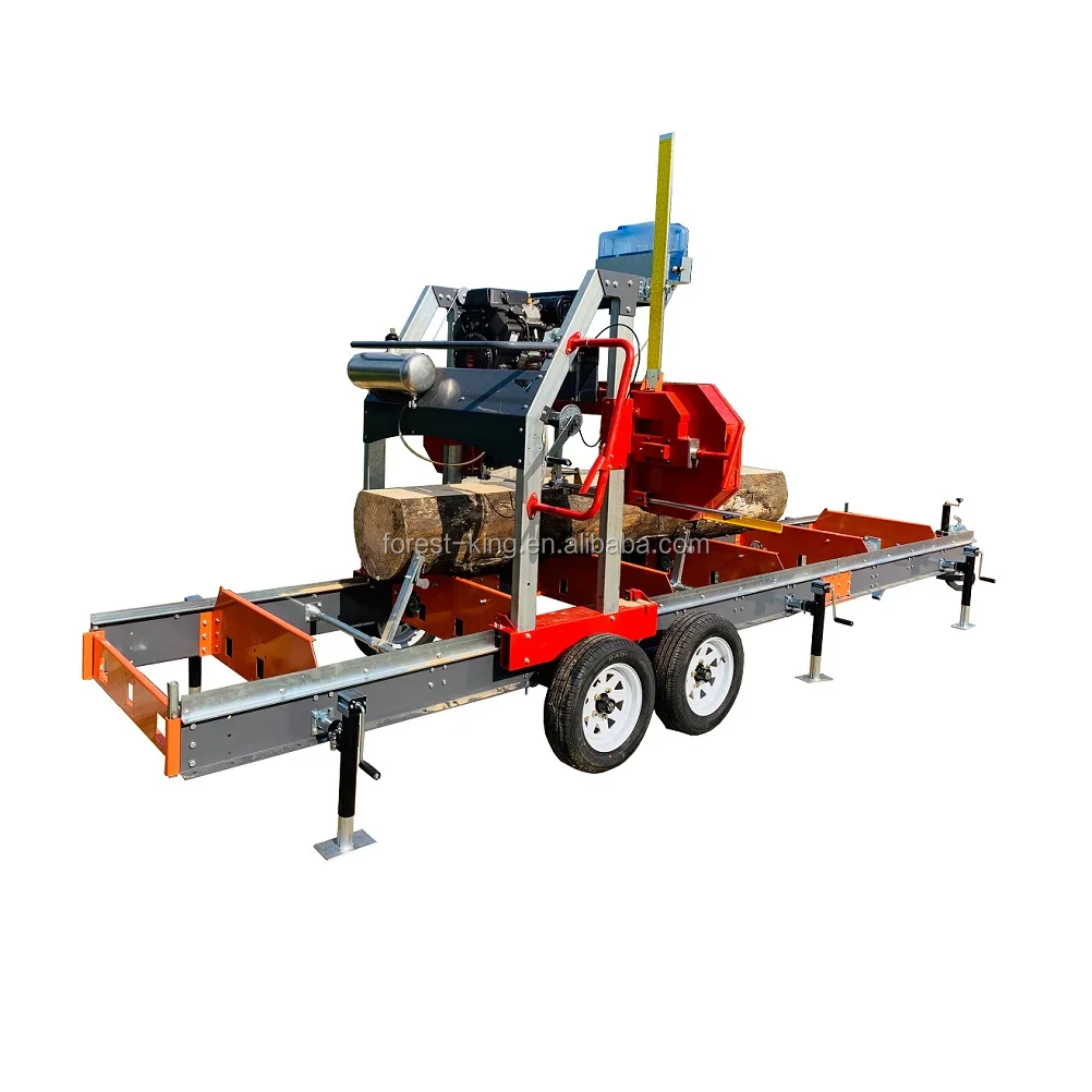 Por Sawmill Wood Working Mobile Sawmill with Trailer