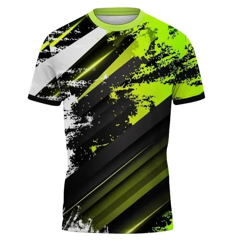 3D Men's T-shirt can create a cool and casual shirt with colorful striped patterns T shirt Men Women's Shirts Kids Tshirt