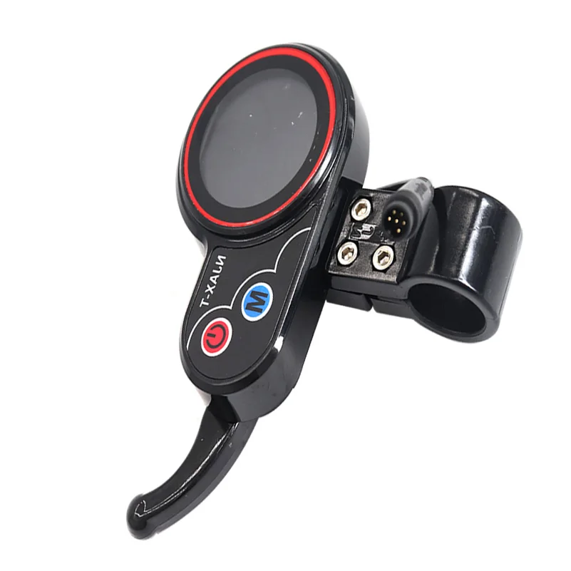 NJAX-T Dashboard Throttle 48V 6 Pin Tampilan LED untuk Nol 8 9 10 8X 10X 11X Instrumen Tampilan Skuter Listrik dengan Kunci