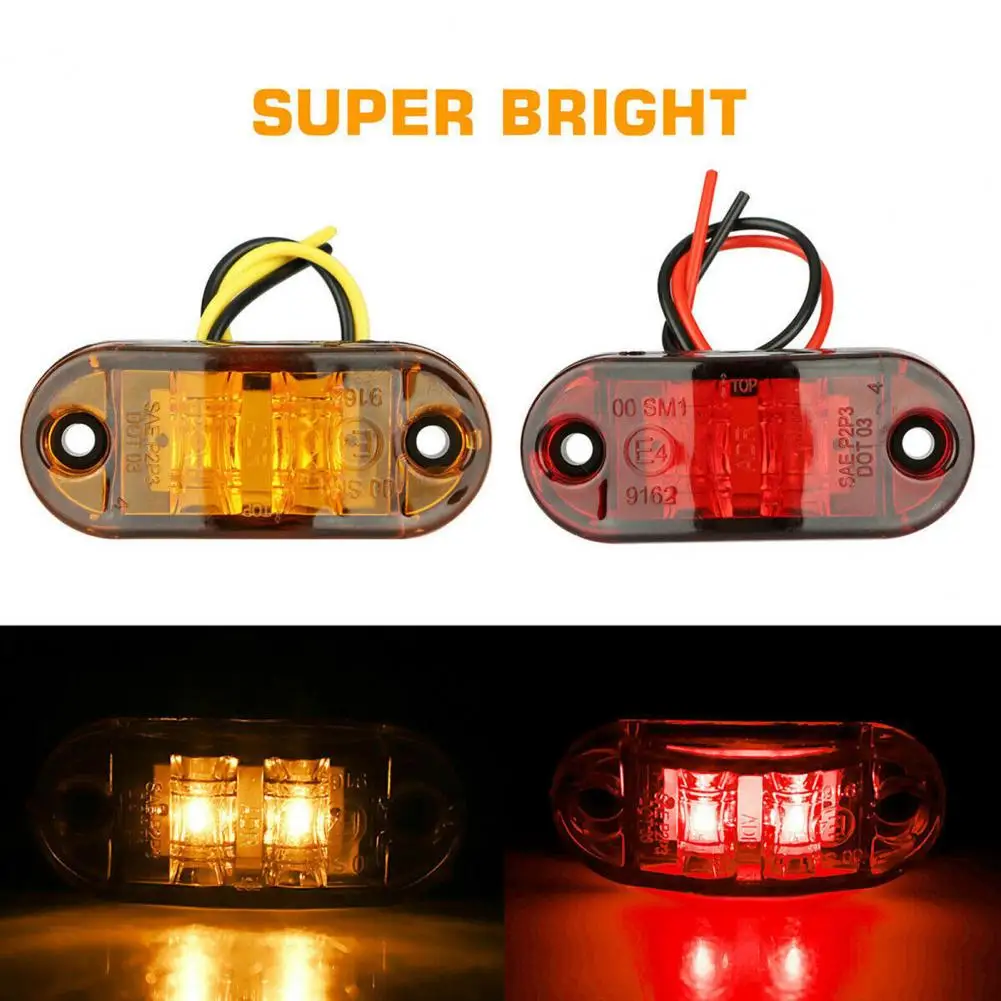 

10Pcs LED Truck Side Lights Super Bright IP68 Waterproof Front Rear Side Marker Clearance Indicators Light Car Accessories 트럭 측등