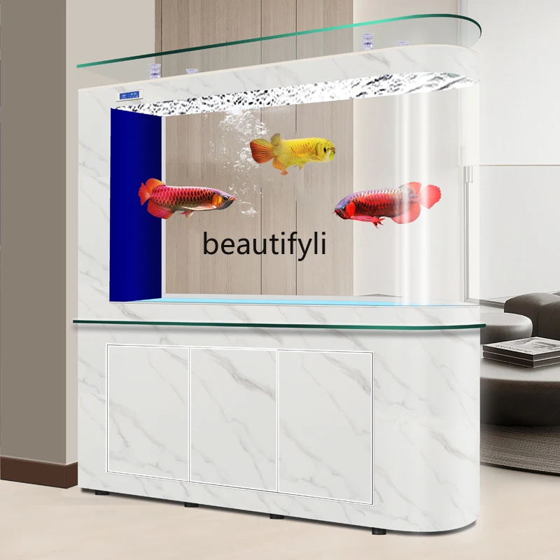 

Medium and large intelligent bottom filter fish tank, living room screen integrated molding, water-free aquarium