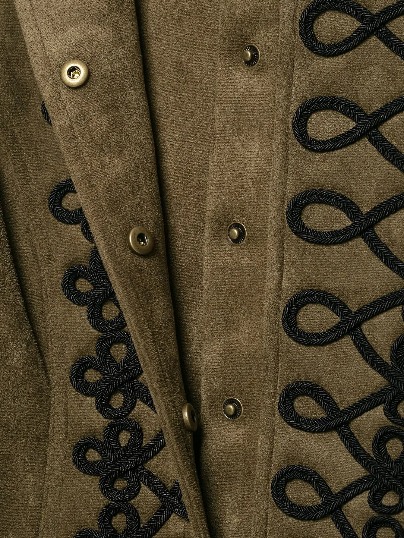 2026 Neue Damen Wildleder Kurzjacke Stehkragen Handgemachte Knotenstickerei Schlanke Passform Langarm Mode Retro Damen Oberbekleidung – Detail 9