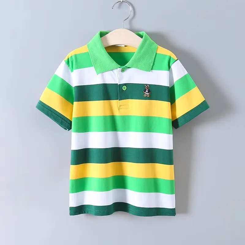 Kids T Shirt Tops for Boys T Shirts Baby Toddler Cotton Clothes 23 Colors Children Summer Teen POLO Shirts 2-14 Years