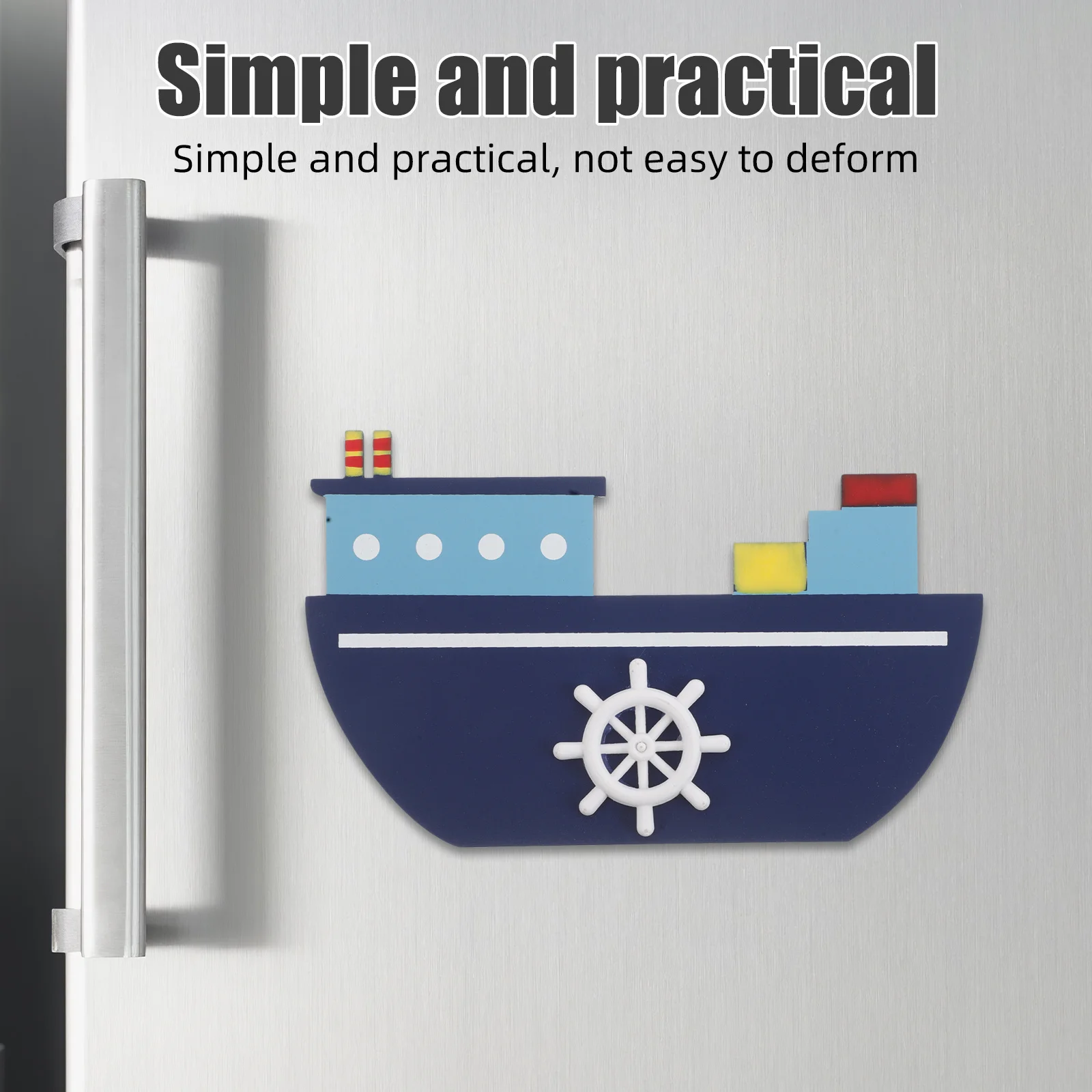 

Hand Painted Wooden Sailboat Magnet Nautical Fridge Sticker Unique Marine Decoration for Refrigerator Cabinet Shelf Office Space