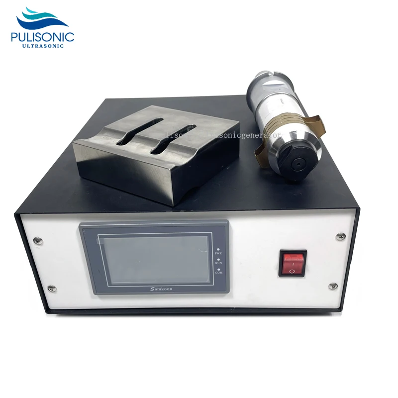 Single Horn Head Ultrasonic Welder Power Generator And Piezoelectric Transducer 2000W 20K