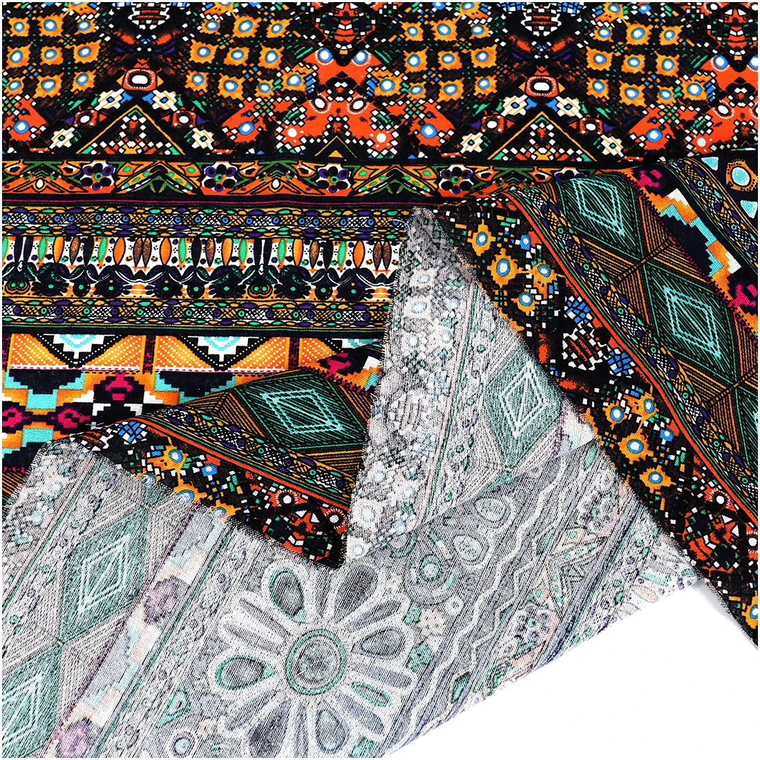 Ethnic Printed Pure Cotton Fabric For Making Clohtes Appareal Bohemian Decoration Cloth