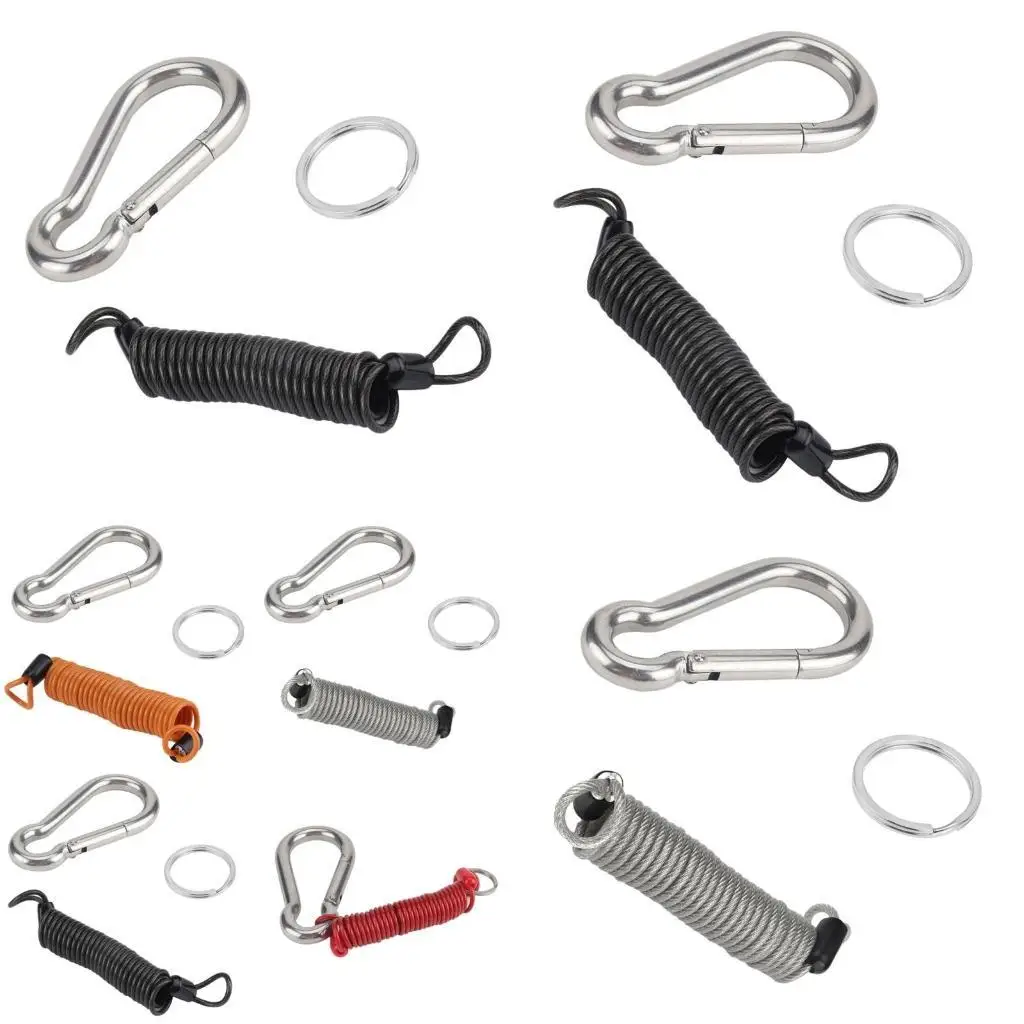 

652F Uprgades Safe Trailer Cable Corrosion Resistant with Adjustable Length Steel with Protective Coating for Easy Visibility