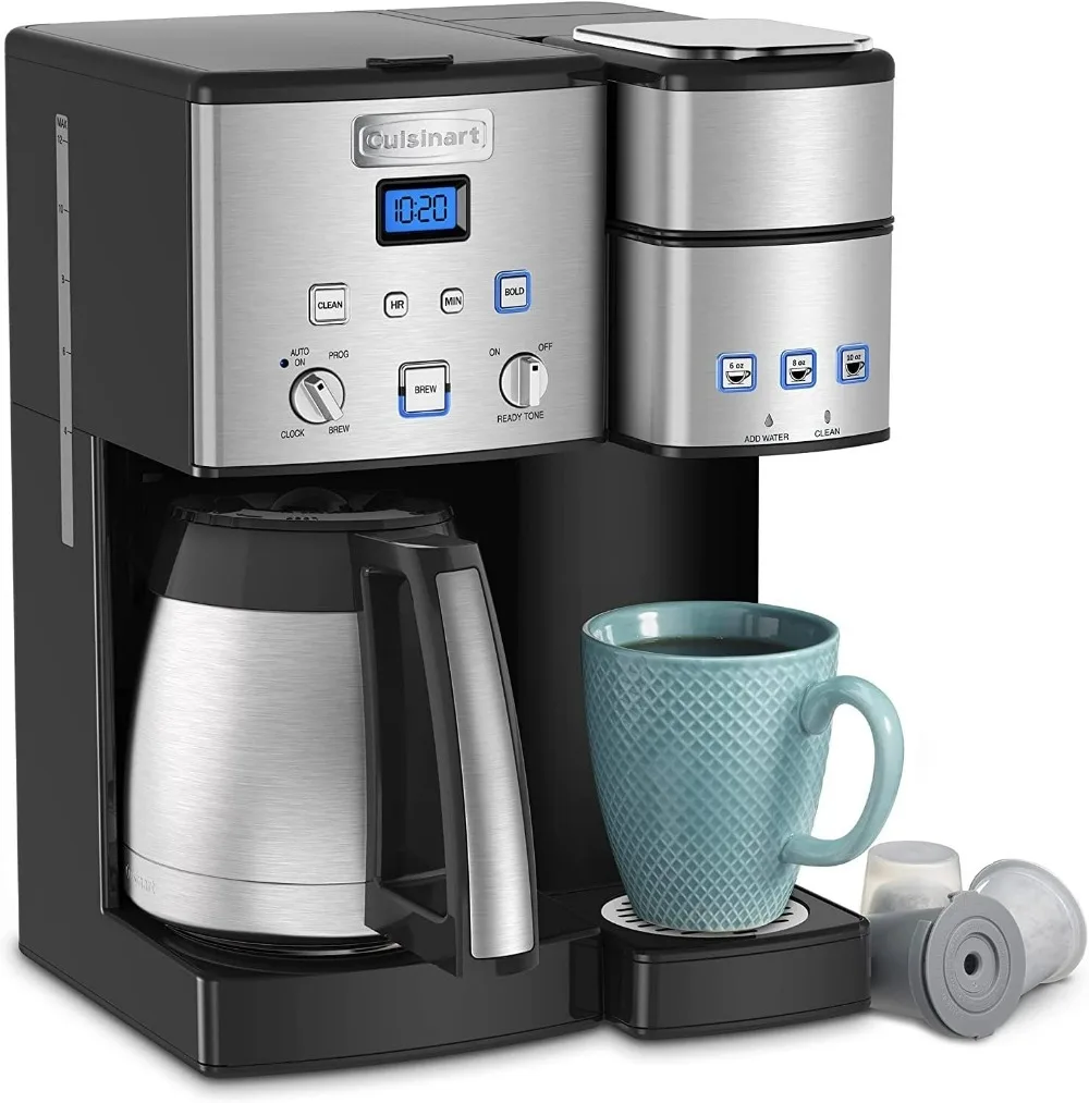 SS-20P1 Coffee Center 10-Cup Thermal Coffeemaker and Single-Serve Brewer, Stainless Steel