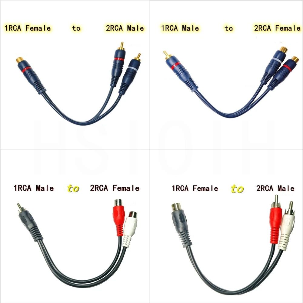 2RCA To 1RCA Female…