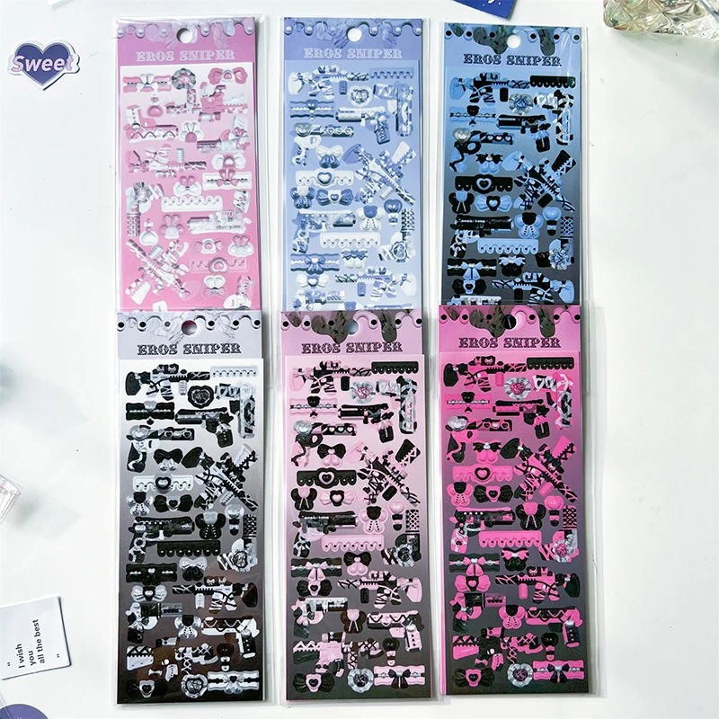

Kawaii Lolita Eros Sniper Sticker Decoration Scrapbooking DIY Photo Album Idol Card Journal Diary Cute Stationery