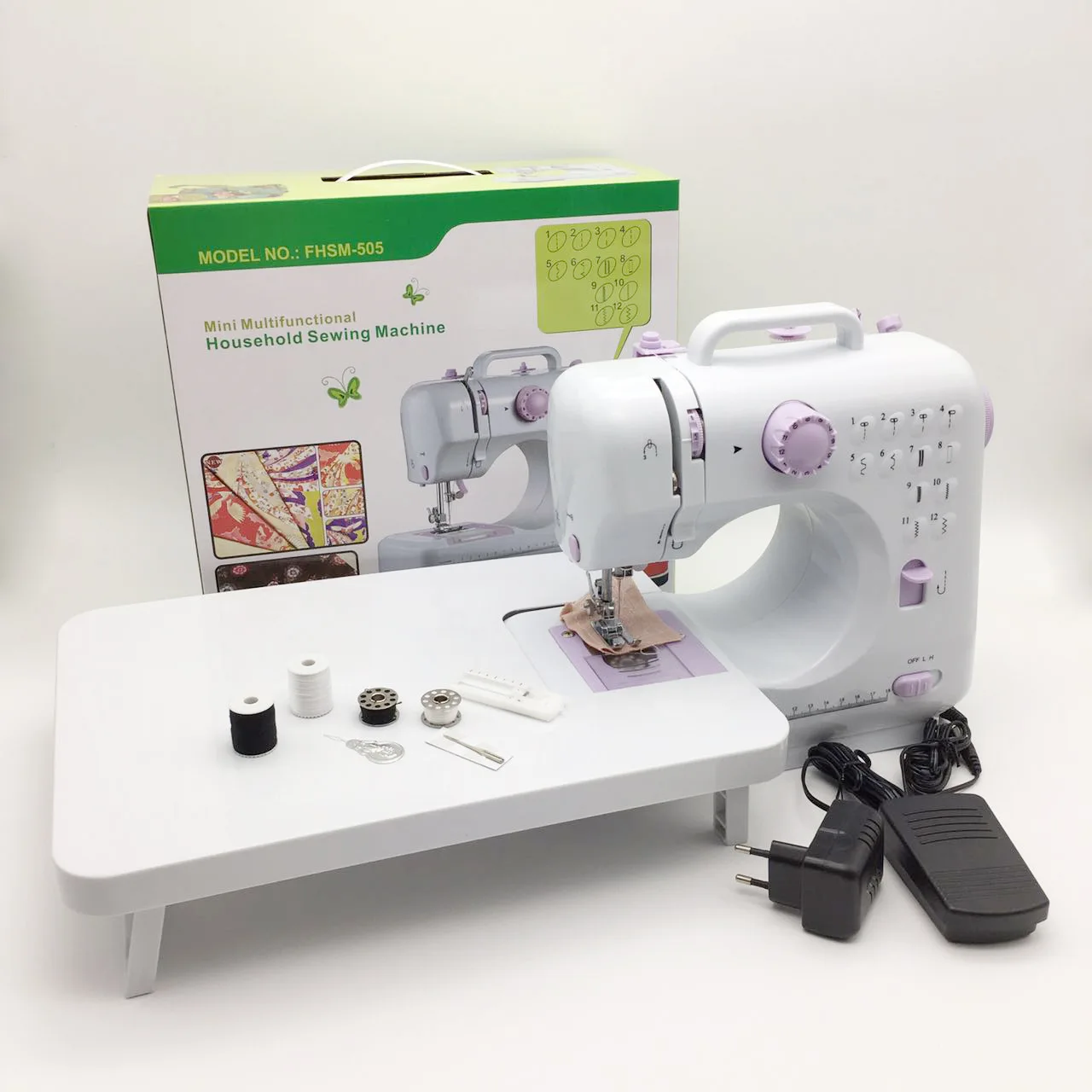 

Sewing Machine for, Portable Mini Sewing Machine, 12 Built-In Stitches and Adjustable Speed with Replaceable presser foot