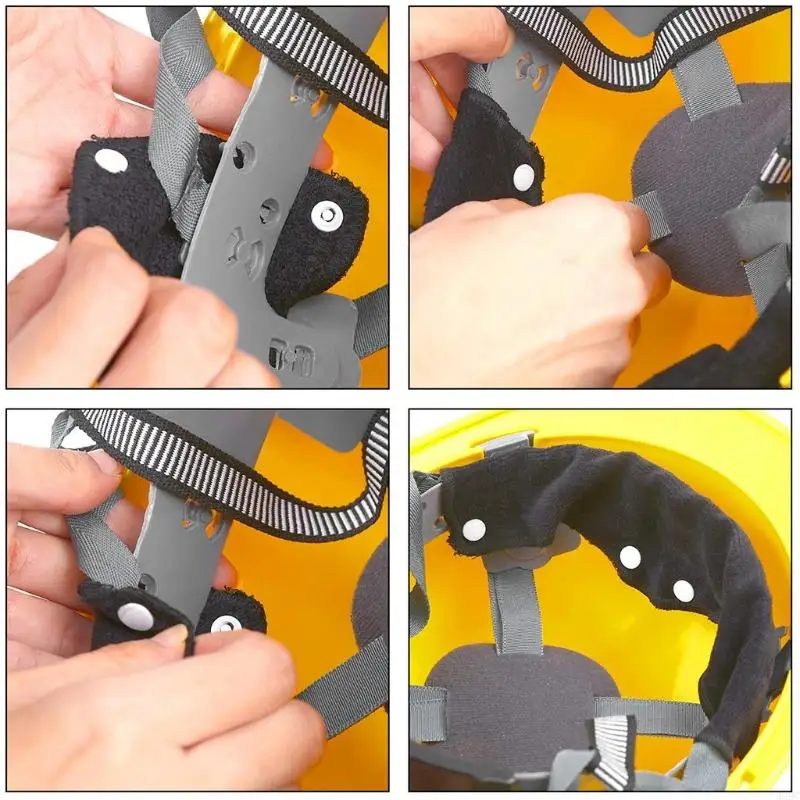 W89C Snap-On Sweetband Safety Hat Sweat Band Accessories 5 ชิ้น