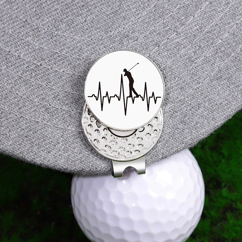 Funny Golf Gifts for Men Golfers Golf Ball Marker Magnetic Hat Clip Baseball Cap Clip Golf Accessories Gifts for Dad Husband Son