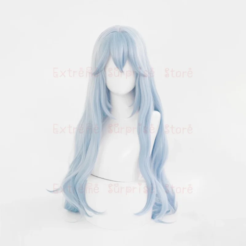 

AIAI 20252024 2024 New EVA Rei Cosplay Wig Matte Blue 100cm Long Heat Resistant Synthetic Wigs Simulates Scalp Ayanami R