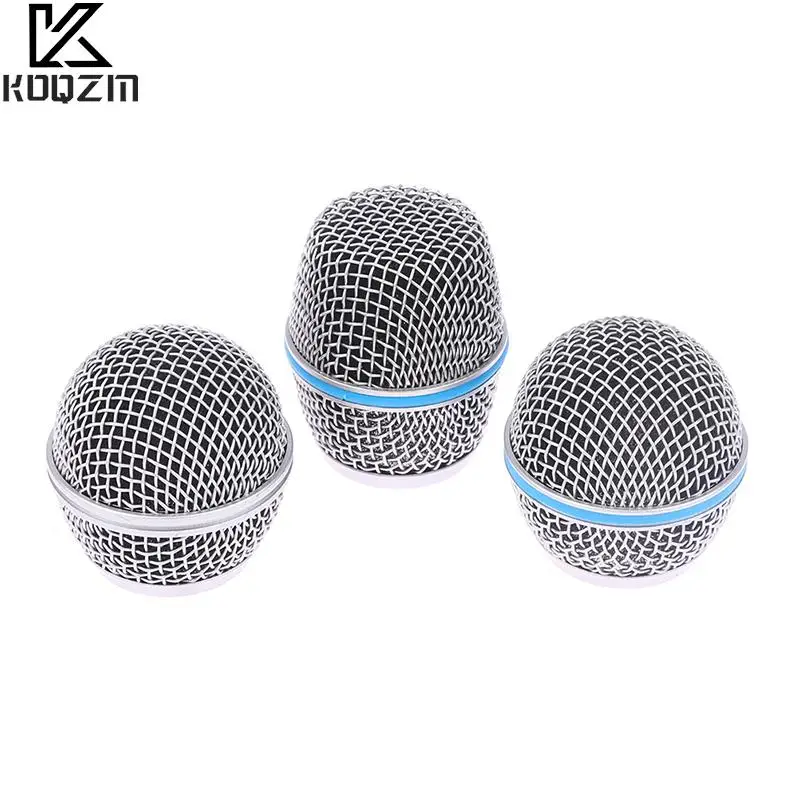 Microphone Replacement Head Steel Mesh Handheld Microphone Grill Mesh Head Fits