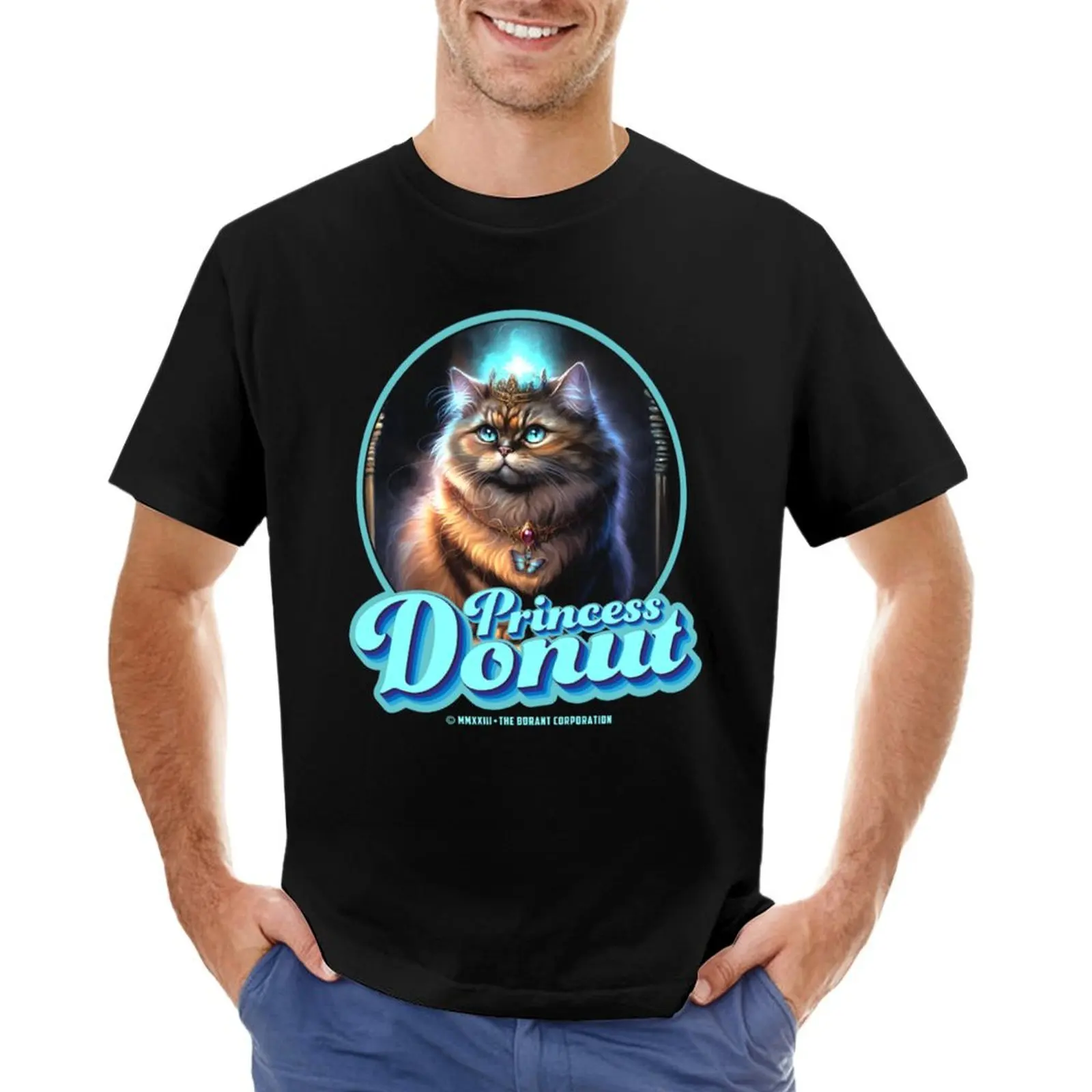 Princess Donut (For Black Shirts) T-shirt blacks customs anime clothes cute clothes mens graphic t-shirts anime