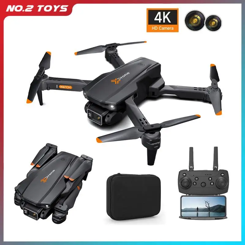 H15 4K HD Dual Camera RC Drone Optical flow ESC Quadcopter Remote Control Aircraft Helicopter Drone Toy 360 Degree Roll Headless