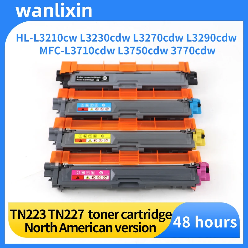 NA TN223 TN227toner cartridge Compatible for Brother MFC-L3710cdw L3750cdw 3770cdw HL-L3210cw L3230cdw L3270cdw L3290cdwPrinters