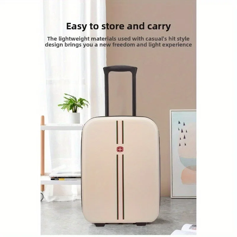 New Foldable Carry On Luggage 20 Inch 24 Inch Lightweight Suitcase for Travel Business Compact Folding Luggage