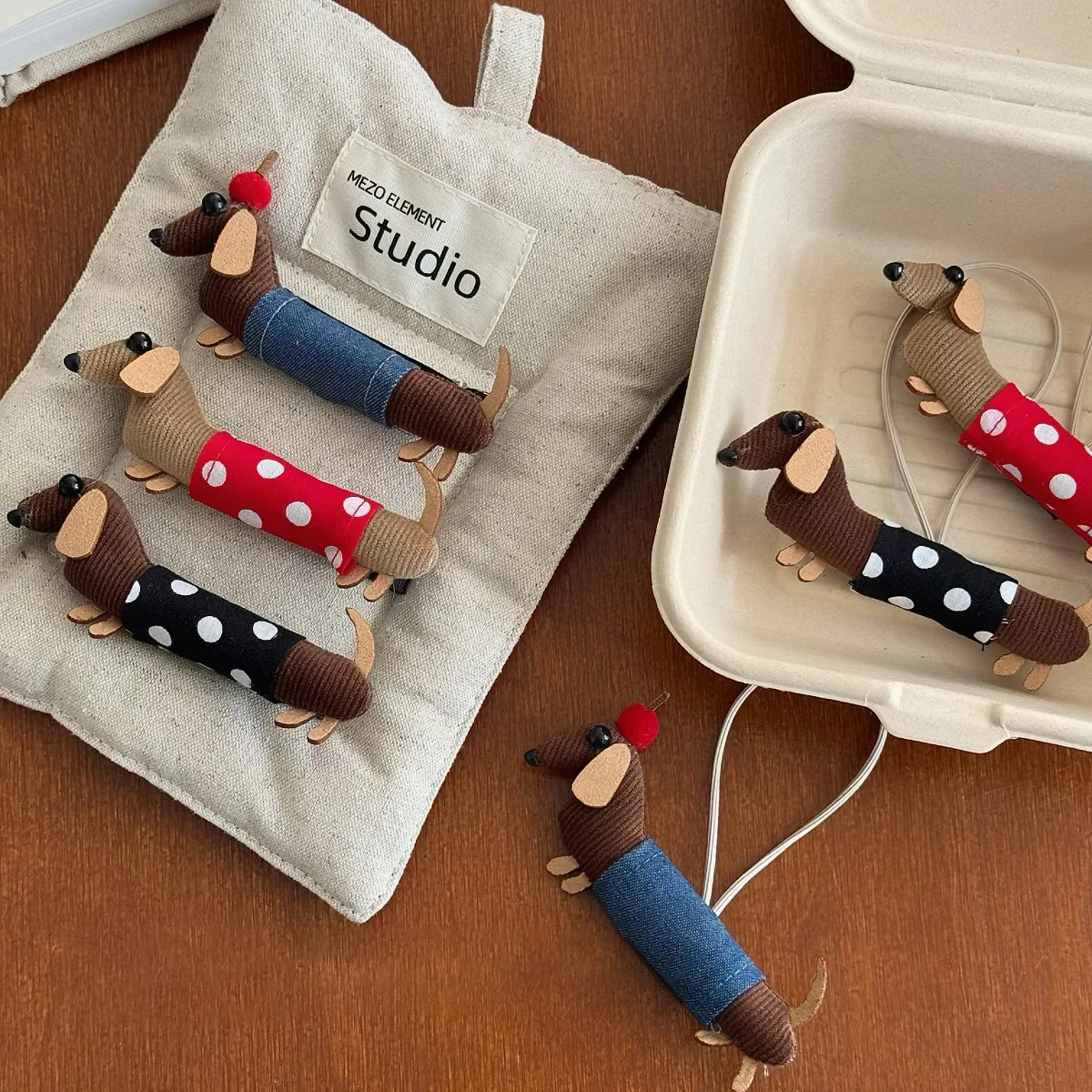 New Girl Small Cute 3d Dachshund Diy Headwear Hair Clip Kid Fun Apple Dog Bang Clip Side Stray Hair Clip Hair Loop Hair Tie