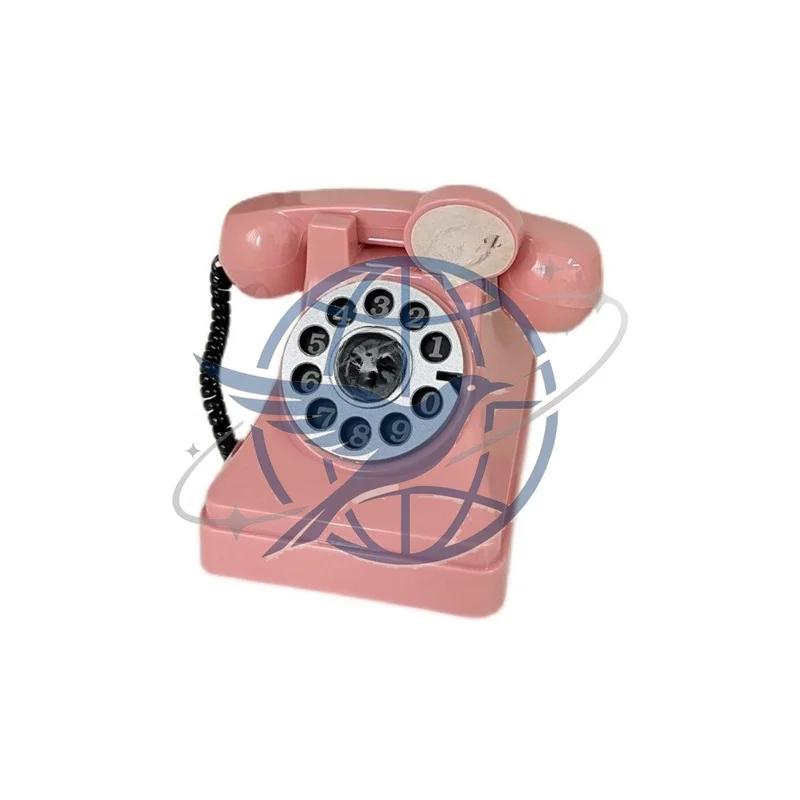 ins wind piggy bank telephone pink girl heart ornament photography props room photo decoration birthday gift