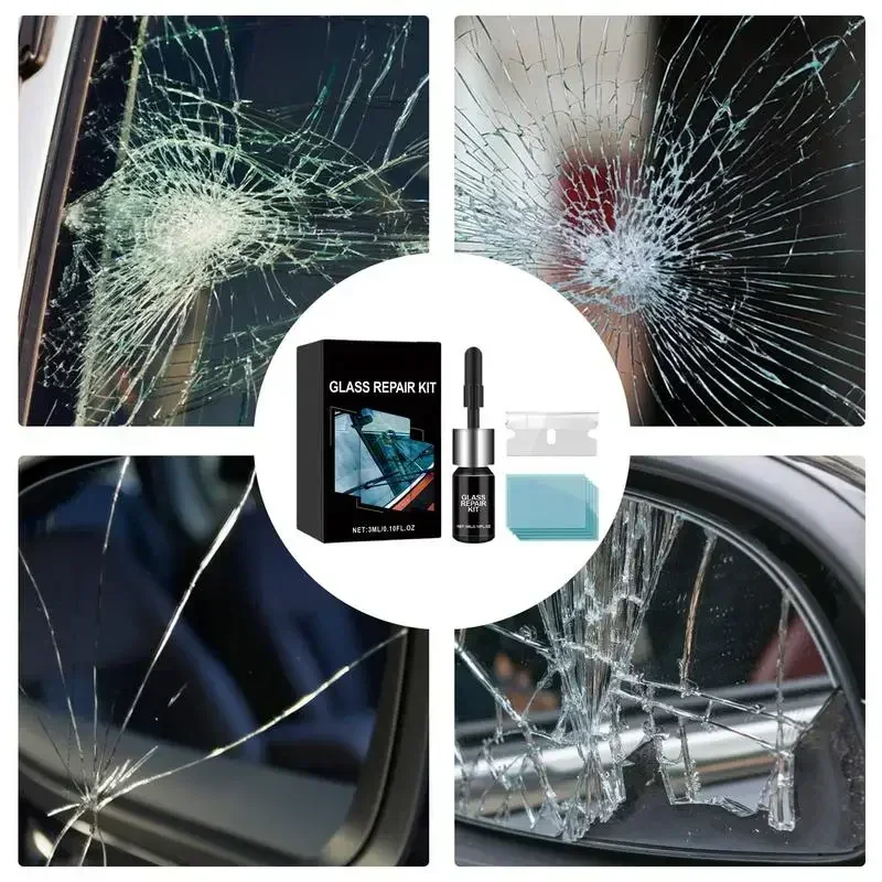 

Car Windshield Repair Kit For Scratches, Cracks And Chips Glass Repair Environmentally Friendly Vehicle Windows Fix Tools