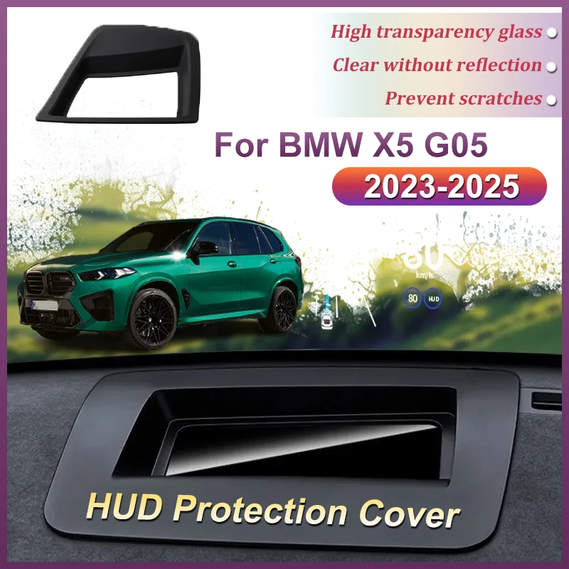 

Car HUD Display Protective Cover For BMW X5 Accessories G05 2023 2024 2025 2026 Screen Dustproof Shield Interior Protective Tool