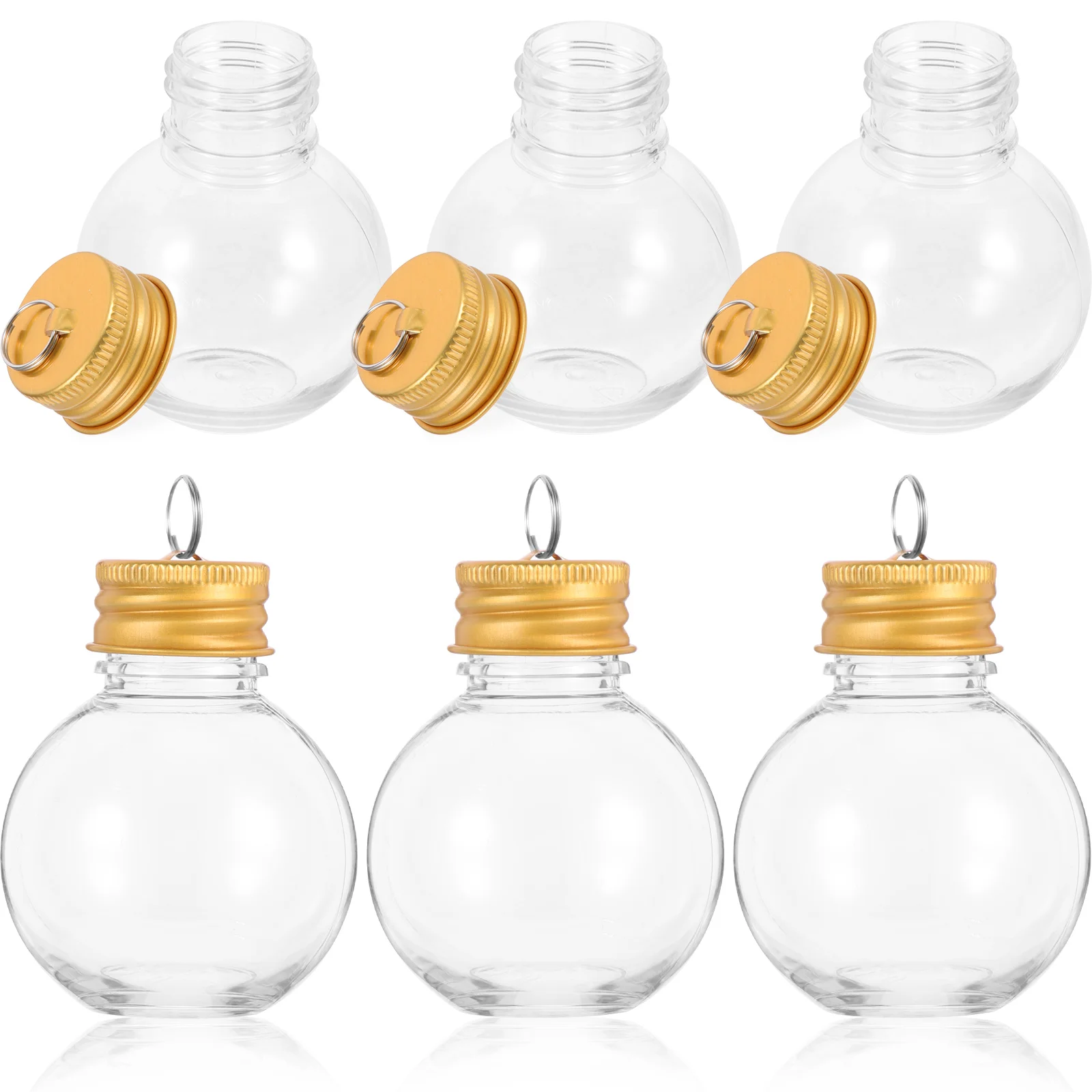 10 Pcs Christmas Spherical Bottle Multi-function Milk Bottles Pendant Juice Packing Coffee Outdoor The Pet Portable Clear Man