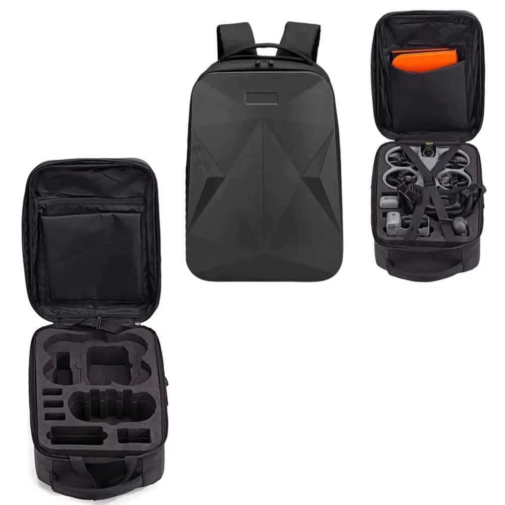 

Hard Shell Backpack for DJI Avata 360 Drone Large Capacity Storage Bag Black
