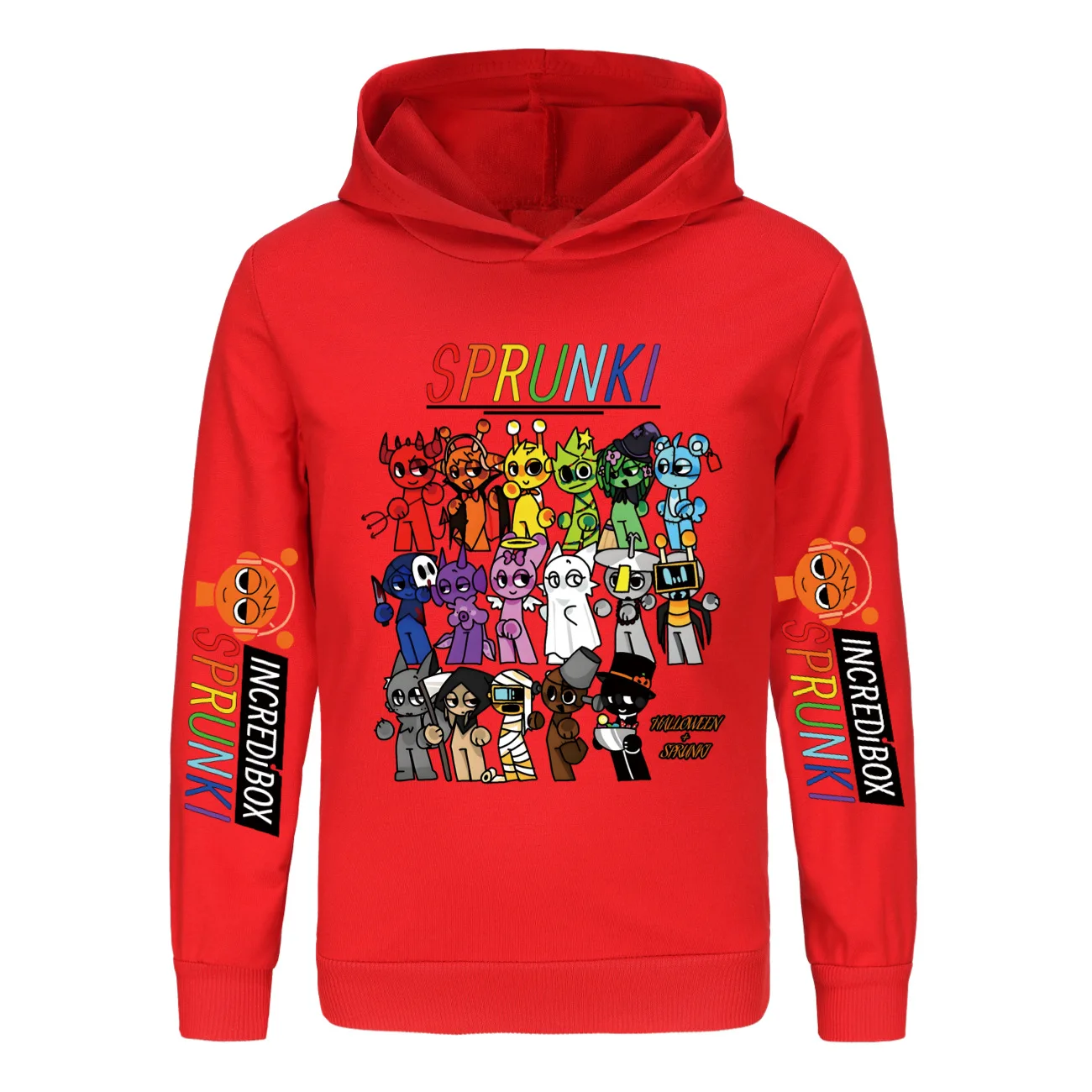 Hot Cartoon Sprunki Clothes Kids Game Incredibox Sweatshirts Baby Girls Outerwear Boys Pullover Coats Children\'s Top Clothing